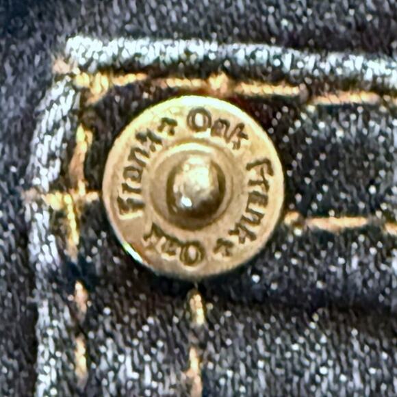 Frank + Oak Jeans Mens Dylan Slim Dark Wash Stretch Denim Size 36/34 Measures 38 - Picture 5 of 6